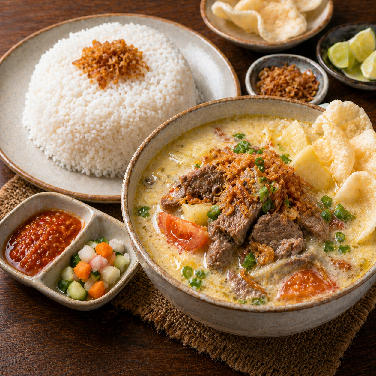 Soto Batavia + Nasi Kedai Tiga Nyonya